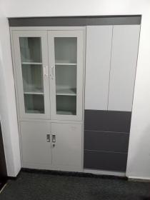 Alluminium and wooden wardrobe/ Cabinet