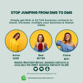 WhatsApp Mutual business contacts