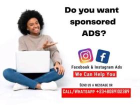 Facebook, Instagram Tiktok sponsored Ads