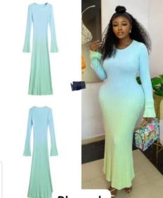 A beautiful dress designed in two colors