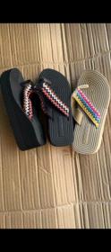 Ladies fashion slippers and wage
