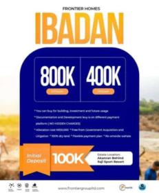 Discover our beautiful estate in Ibadan, Akanran, behind Ilaji Sport Resort