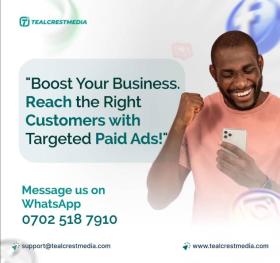 Social media paid advertising services