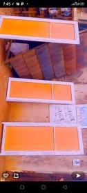 Aluminum toilet door's