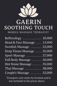 Mobile Massage services