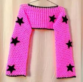 Crochet shrugs and crop tops